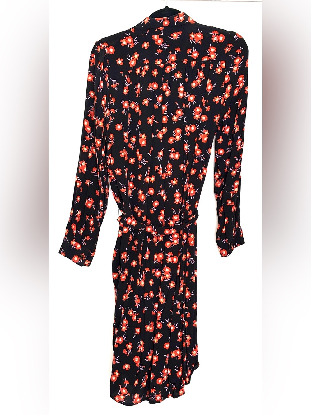 Ann Taylor Floral Belted Shirtdress Size LP Petite - Picture 2 of 4